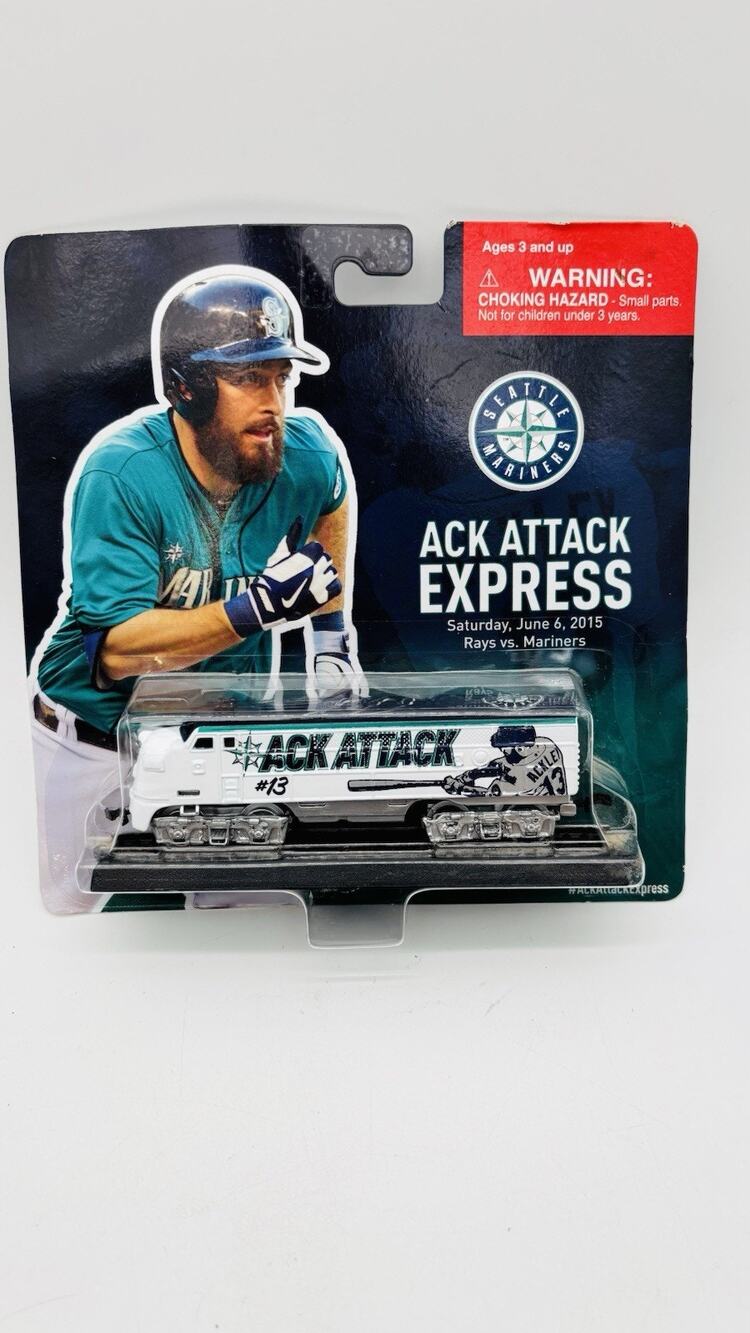 Dustin Ackley #13 Seattle Mariners 2015 Ack Attack Express HO Scale Train New